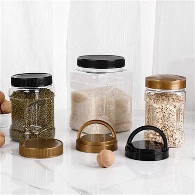 Plastične četvrtaste staklenke za hranu